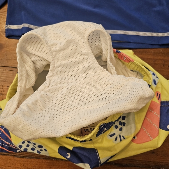 Carter's rashguard and swim trunks bundle - Picture 3 of 4